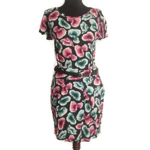 Asos 6 floral dress with belt